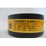 25 Volt Nuvotem Talema 230V ac, 2 x 25V ac Toroidal Transformer, 80VA 2 Output. USED.